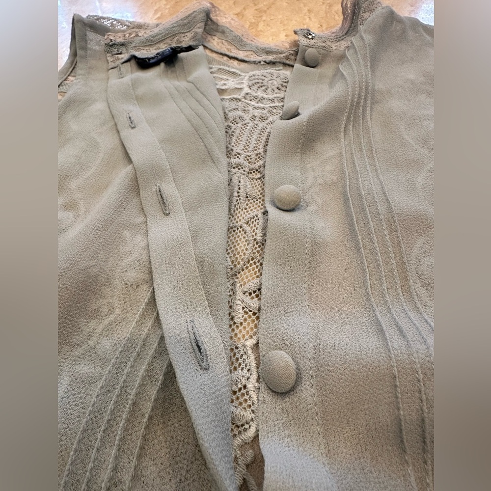 Elegant Lace-Trimmed Vest